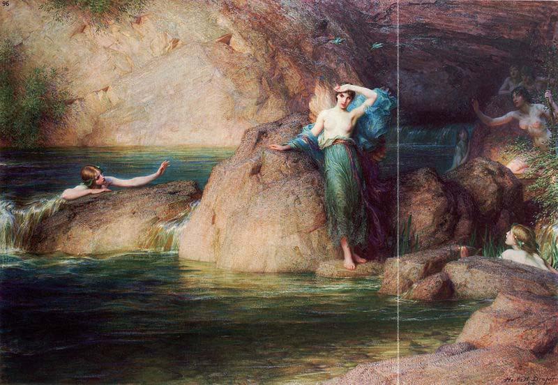 Herbert James Draper Halcyone china oil painting image